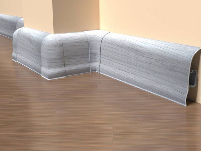 Плинтус пластиковый KЛАССИК 55 